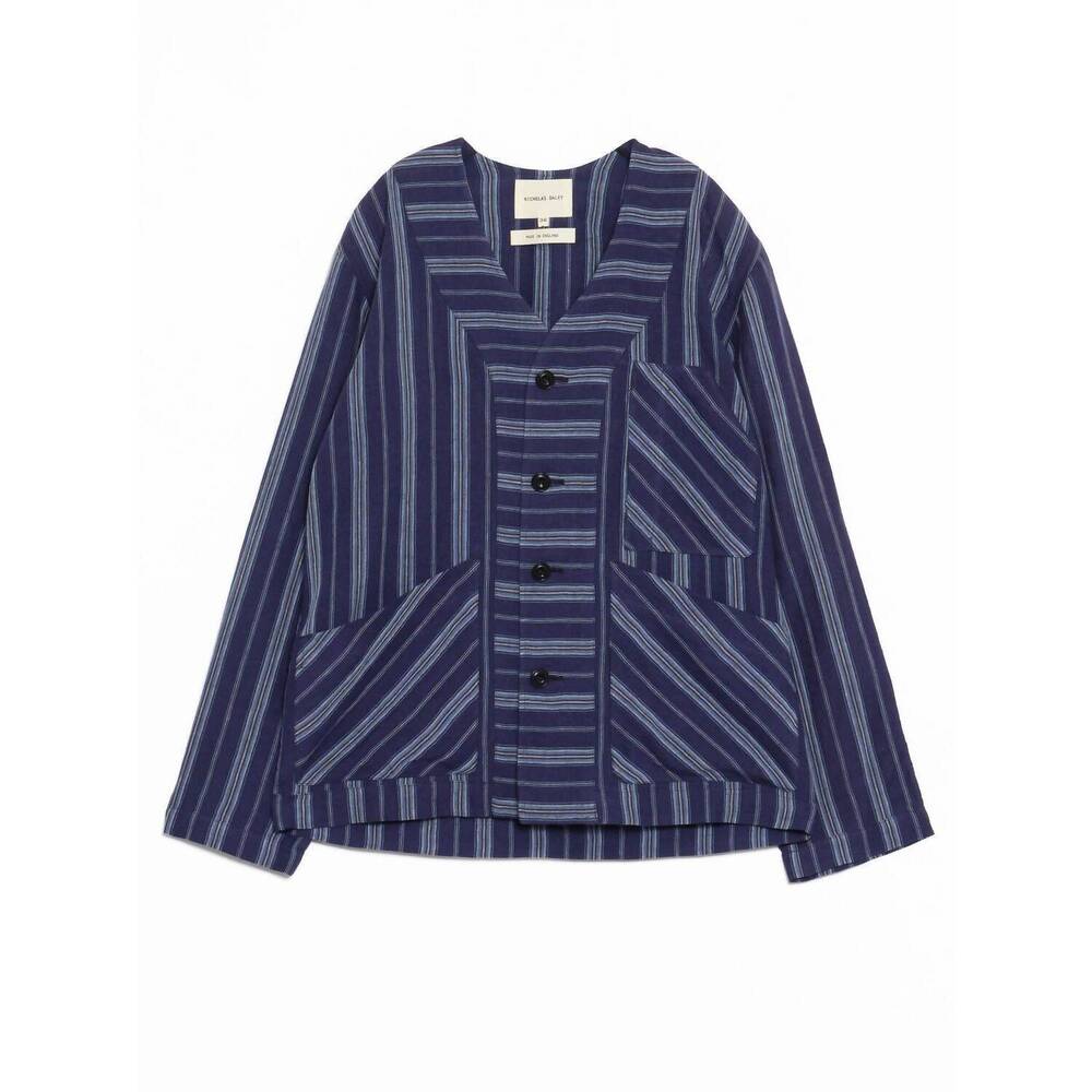 NEW NICHOLAS DALEY men's three-pocket cardigan in blue